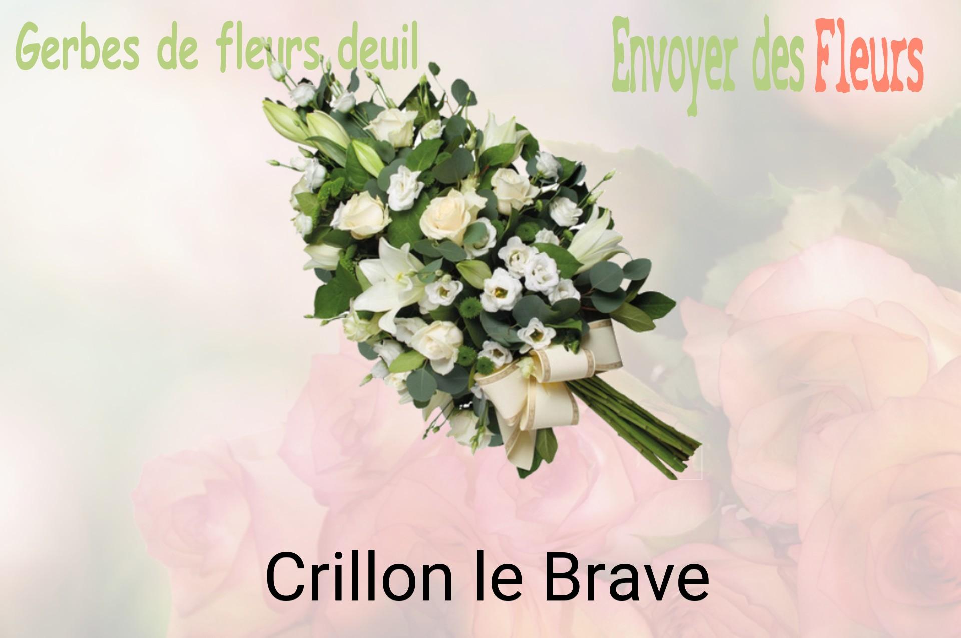 Gerbe de fleurs de deuil livrée à Crillon-le-Brave